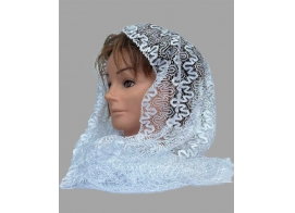 Церковный шарф сетка белый