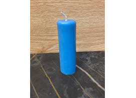 Пеньковая свеча голубая
